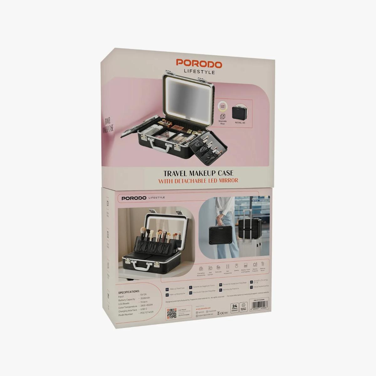 Porodo Lifestyle Travel Makeup Case