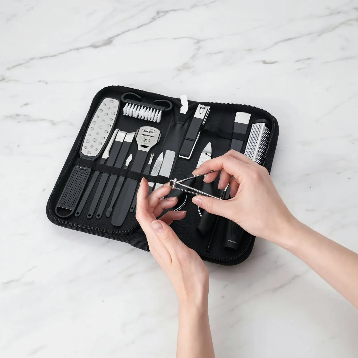 Porodo 16-In-1 Portable Nail Clipper Set