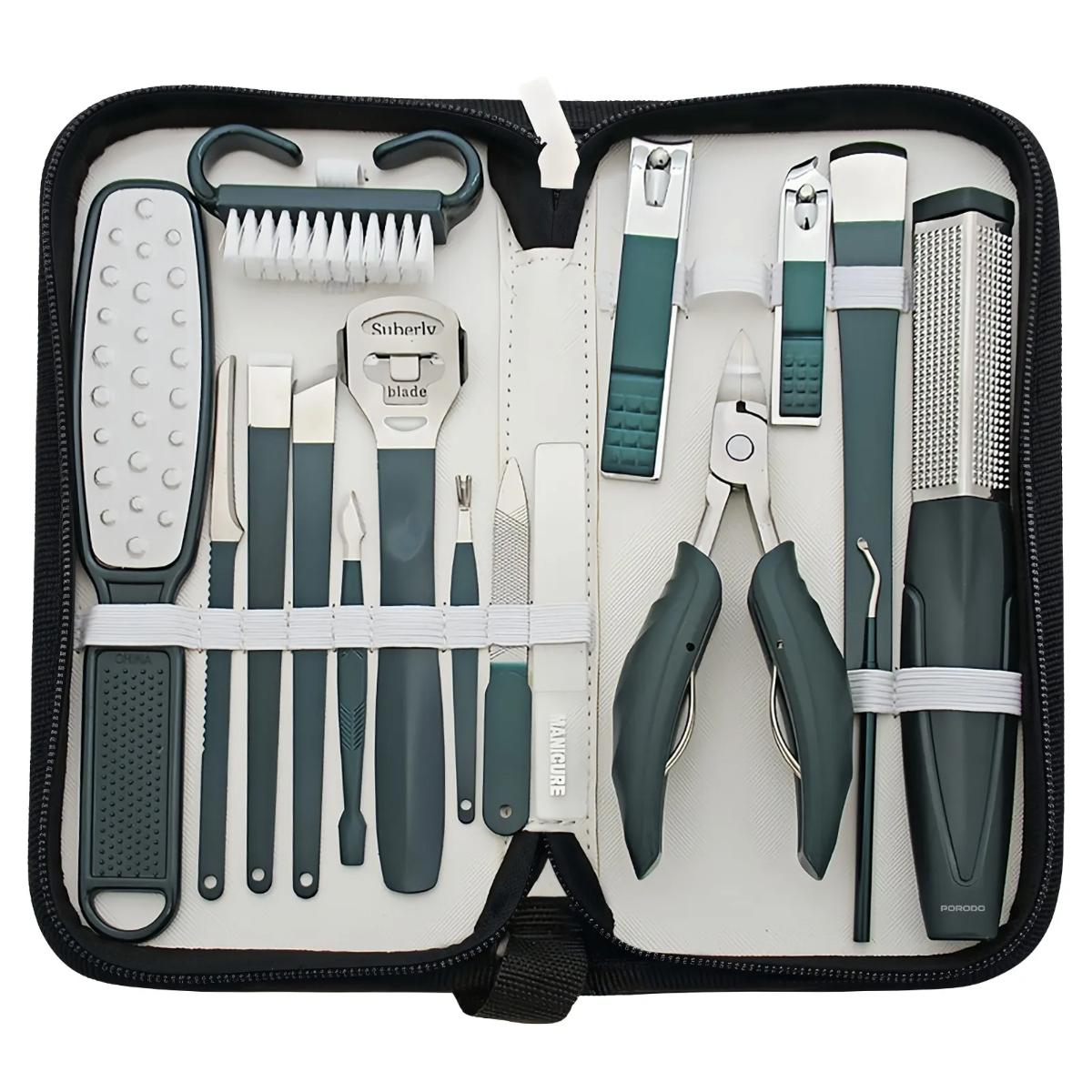 Porodo 16-In-1 Portable Nail Clipper Set