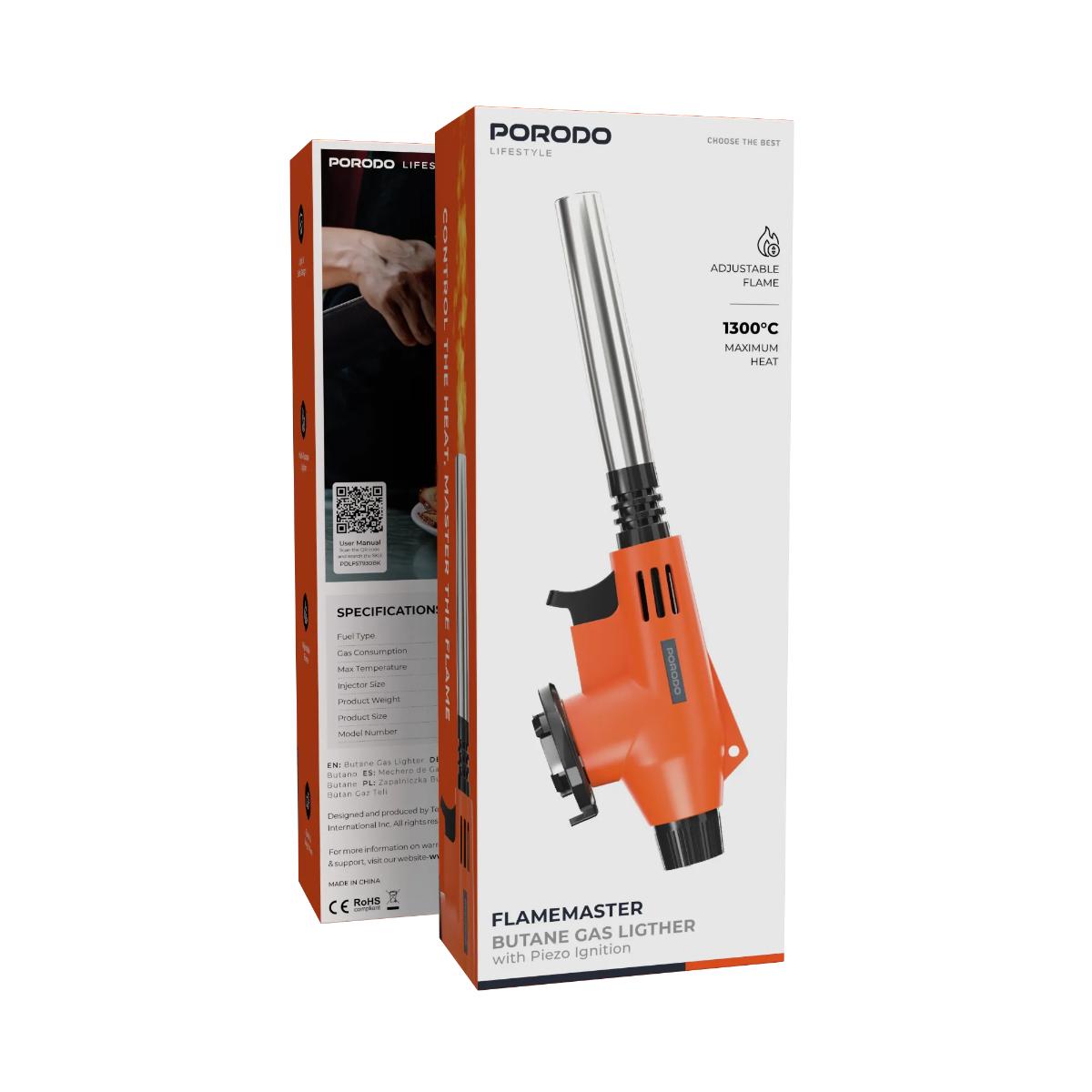 Porodo Lifestyle Flamemaster Butane Gas Lighter