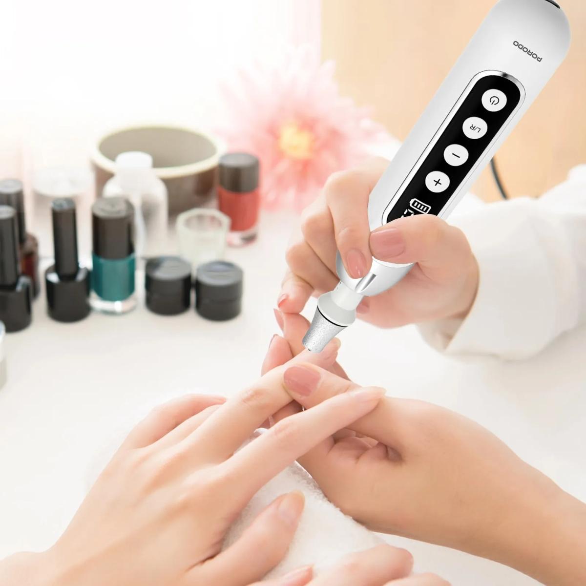 Porodo 8-IN-1  Rechargeable Electric Nail Drill