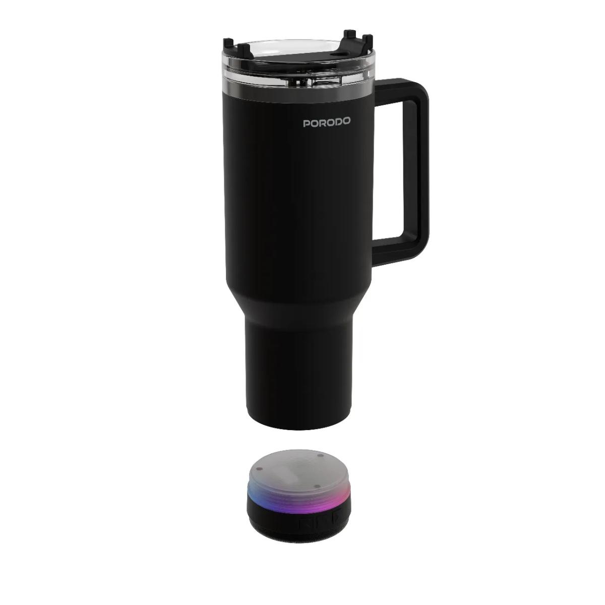 Porodo 40oz HydroTunes Bluetooth Speaker Tumbler