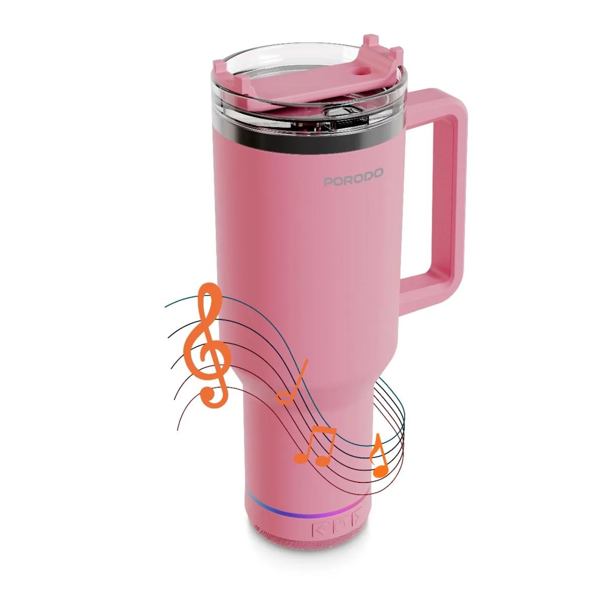 Porodo 40oz HydroTunes Bluetooth Speaker Tumbler