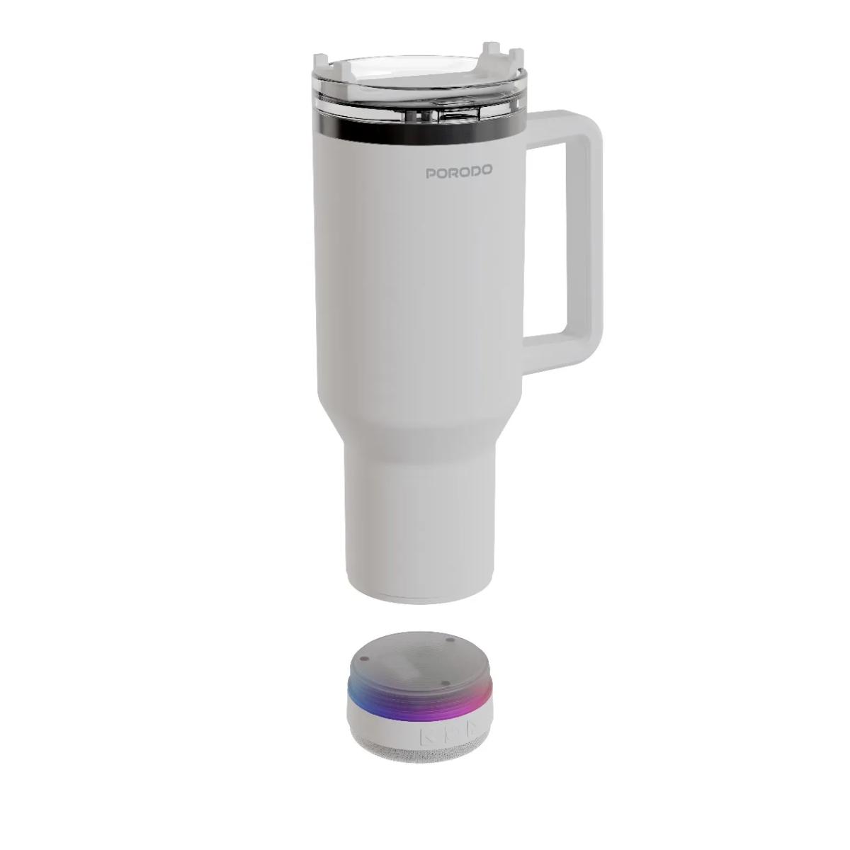Porodo 40oz HydroTunes Bluetooth Speaker Tumbler