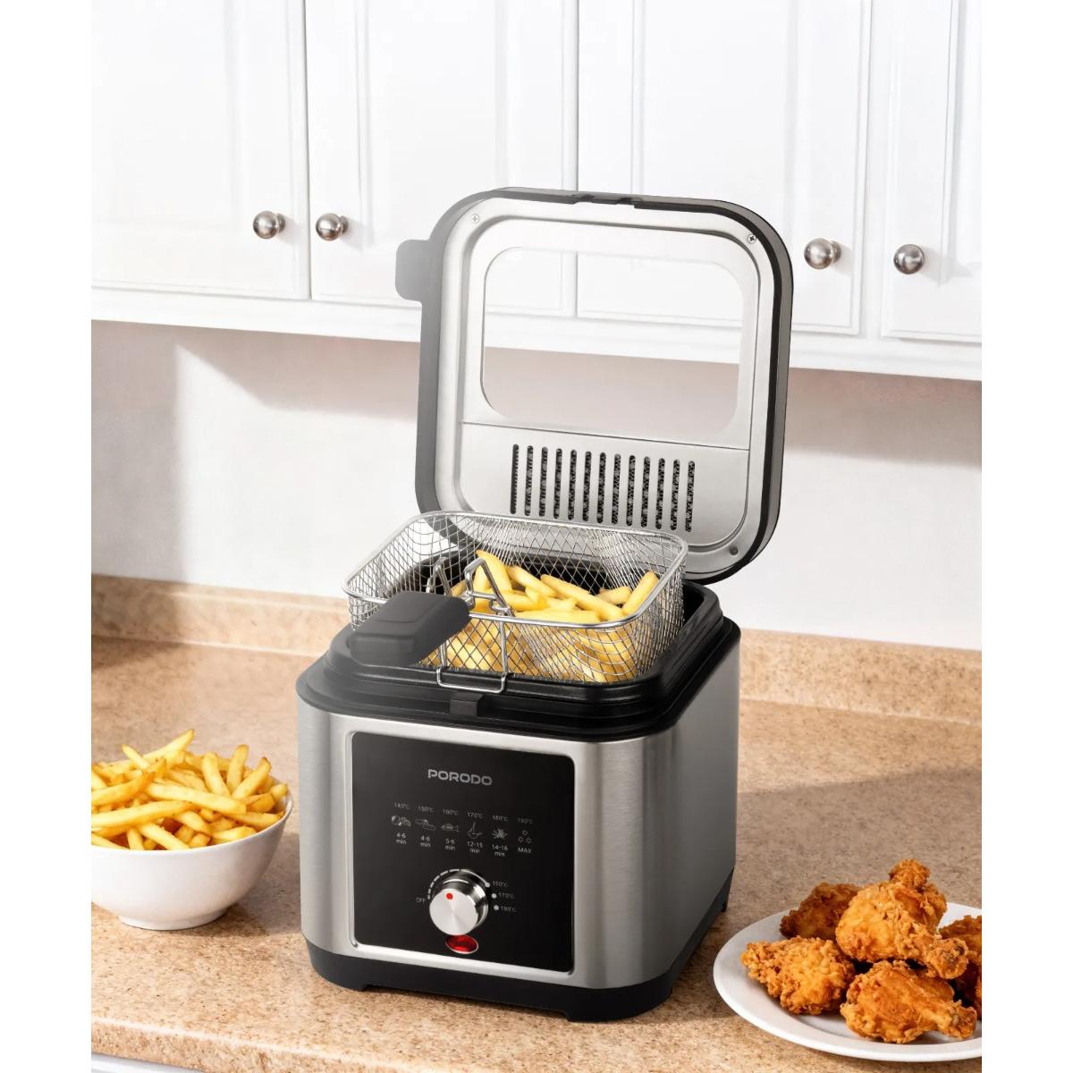 Porodo Lifestyle 2.5L Compact Deep Fryer