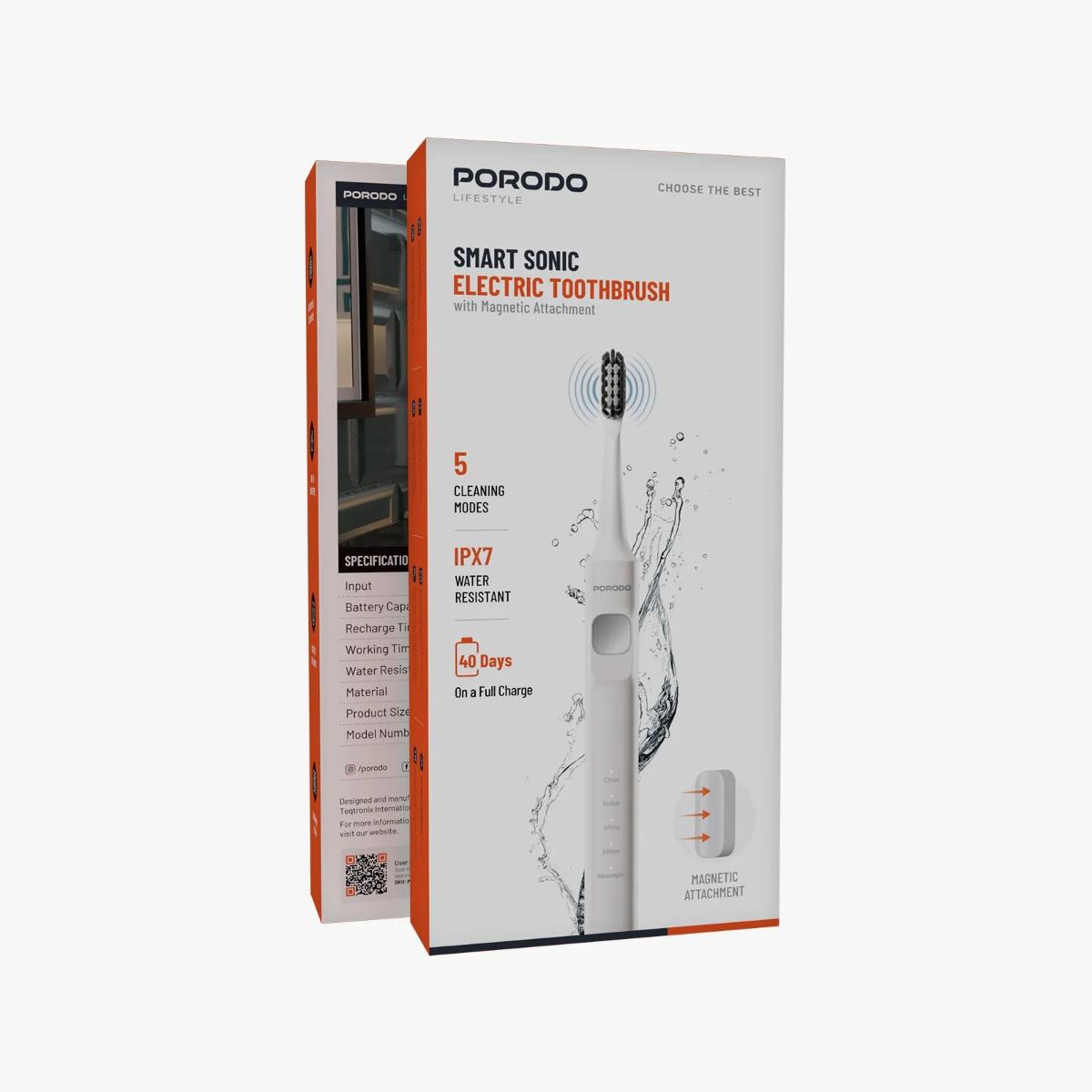 Porodo Lifestyle Smart Sonic Electric Toothbrush