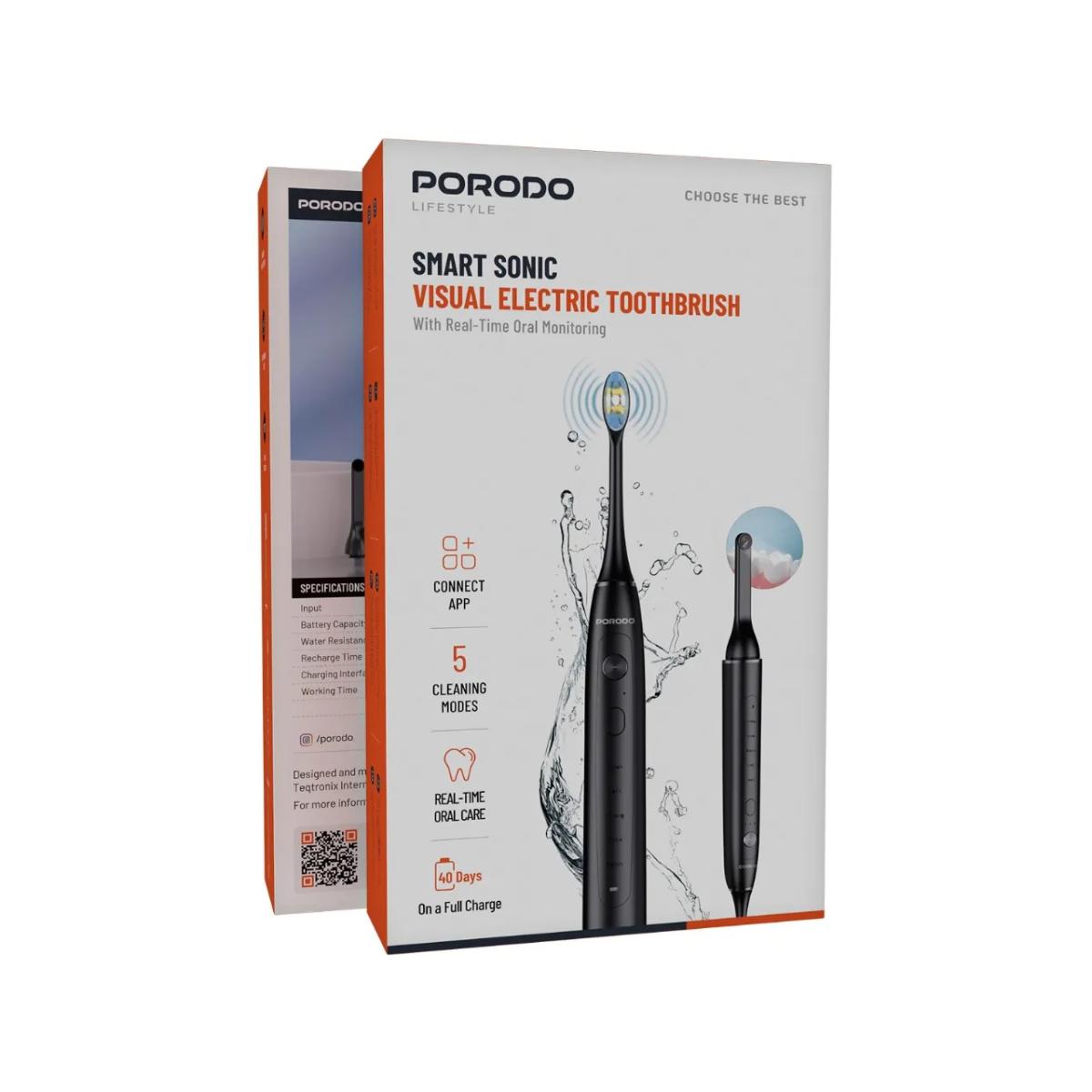 Porodo Smart Sonic Visual Electric Toothbrush
