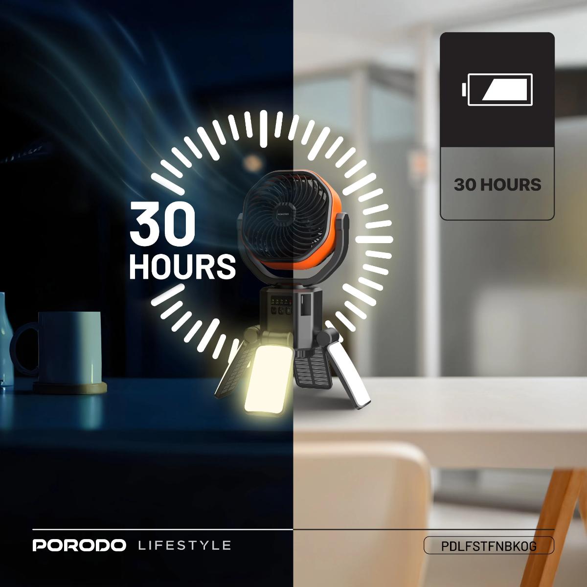 Porodo  Suncharge Outdoor Solar Fan
