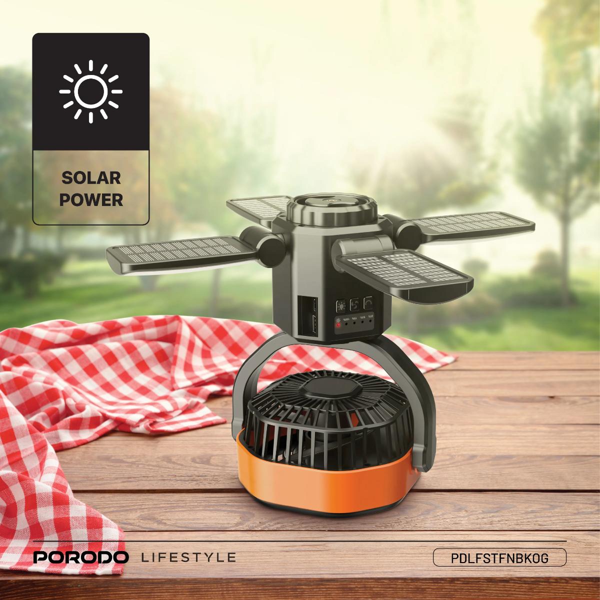 Porodo  Suncharge Outdoor Solar Fan