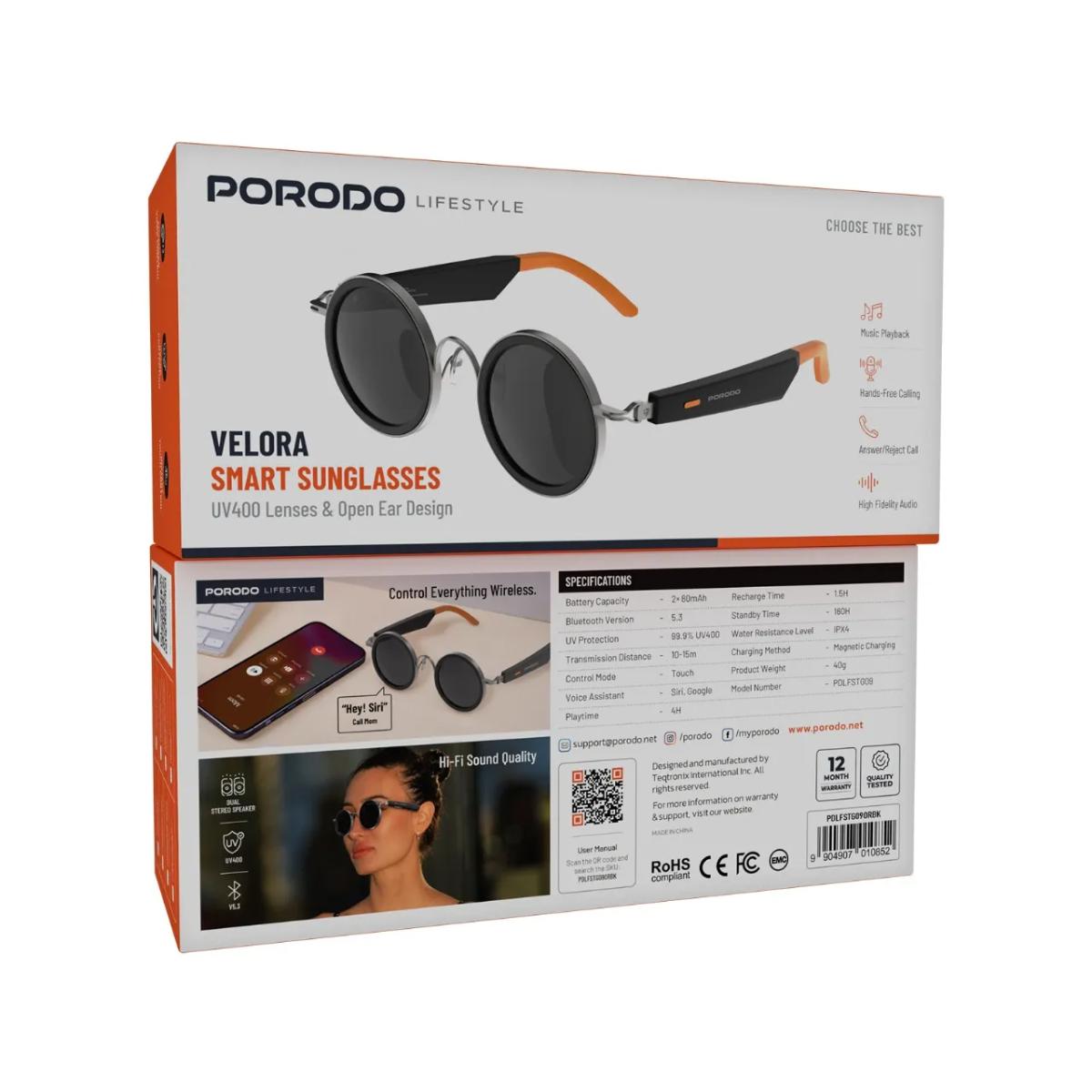 Porodo Lifestyle Velora  Smart Sunglasses