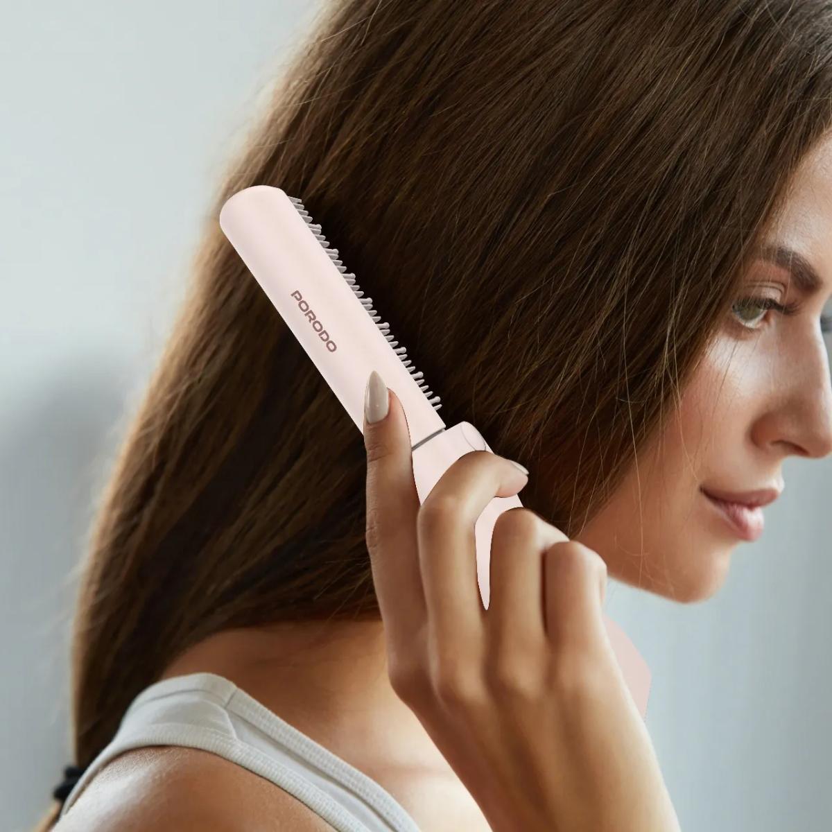 Porodo Foldable Mini Straightener Brush
