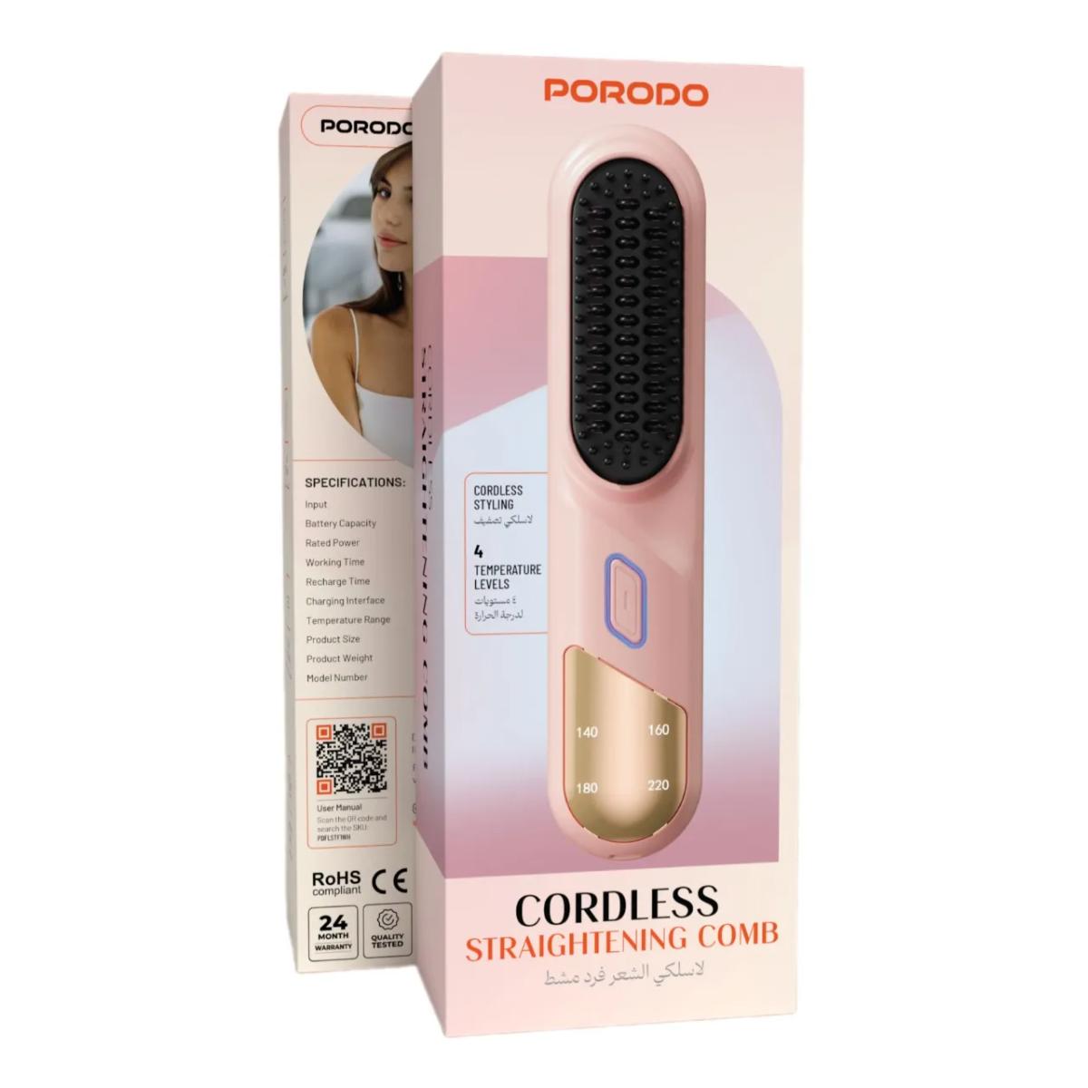 Porodo cordless straightening comb