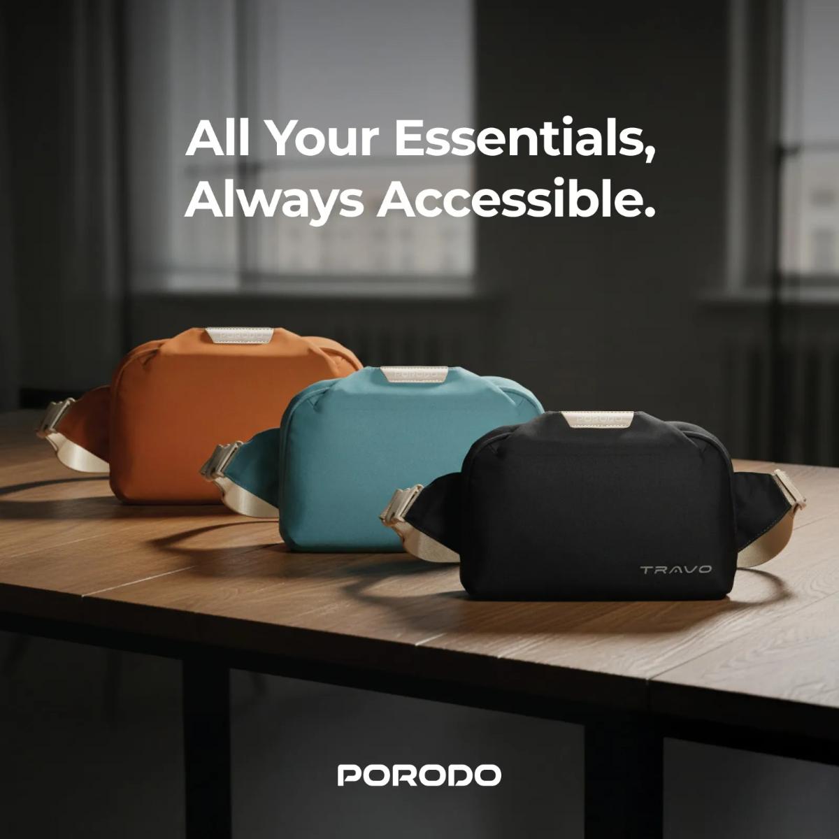 Porodo Lifestyle Travo Waist Bag