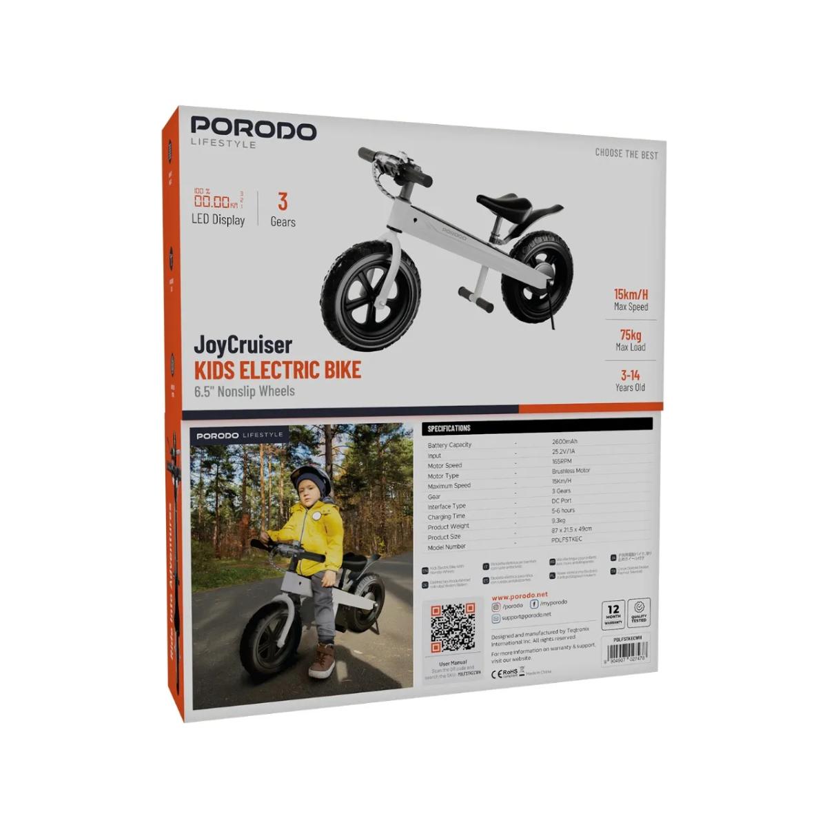 Porodo Lifestyle JoyCruiser Kids Electric Bike