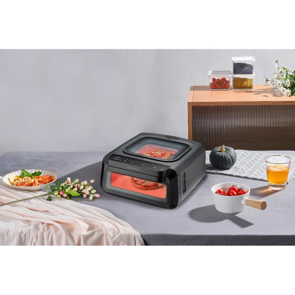 Porodo Lifestyle Crisp Cook 3-In-1 Air Fryer, Pizza, Oven