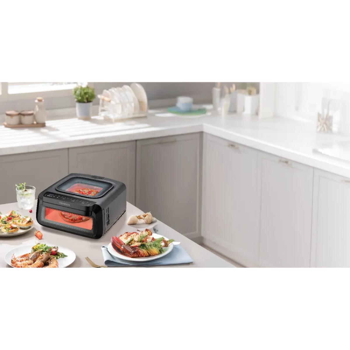 Porodo Lifestyle Crisp Cook 3-In-1 Air Fryer, Pizza, Oven