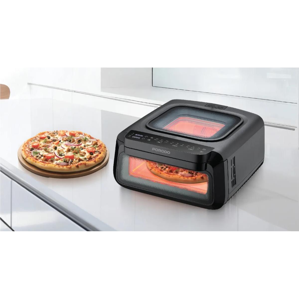 Porodo Lifestyle Crisp Cook 3-In-1 Air Fryer, Pizza, Oven