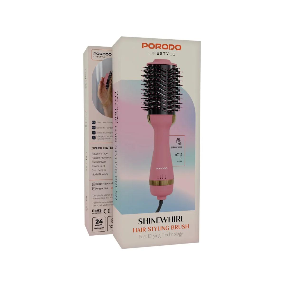 Porodo Lifestyle Shine Whirl 2-in-1 Ionic Hair Styling