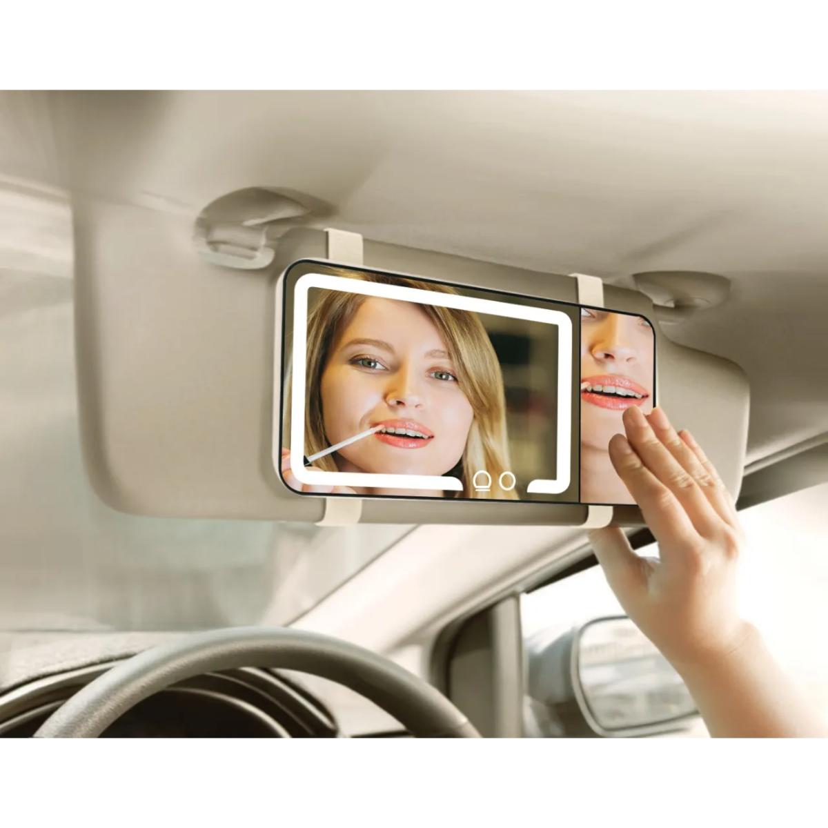 Porodo  Shinevibe LED Car Makeup Mirror