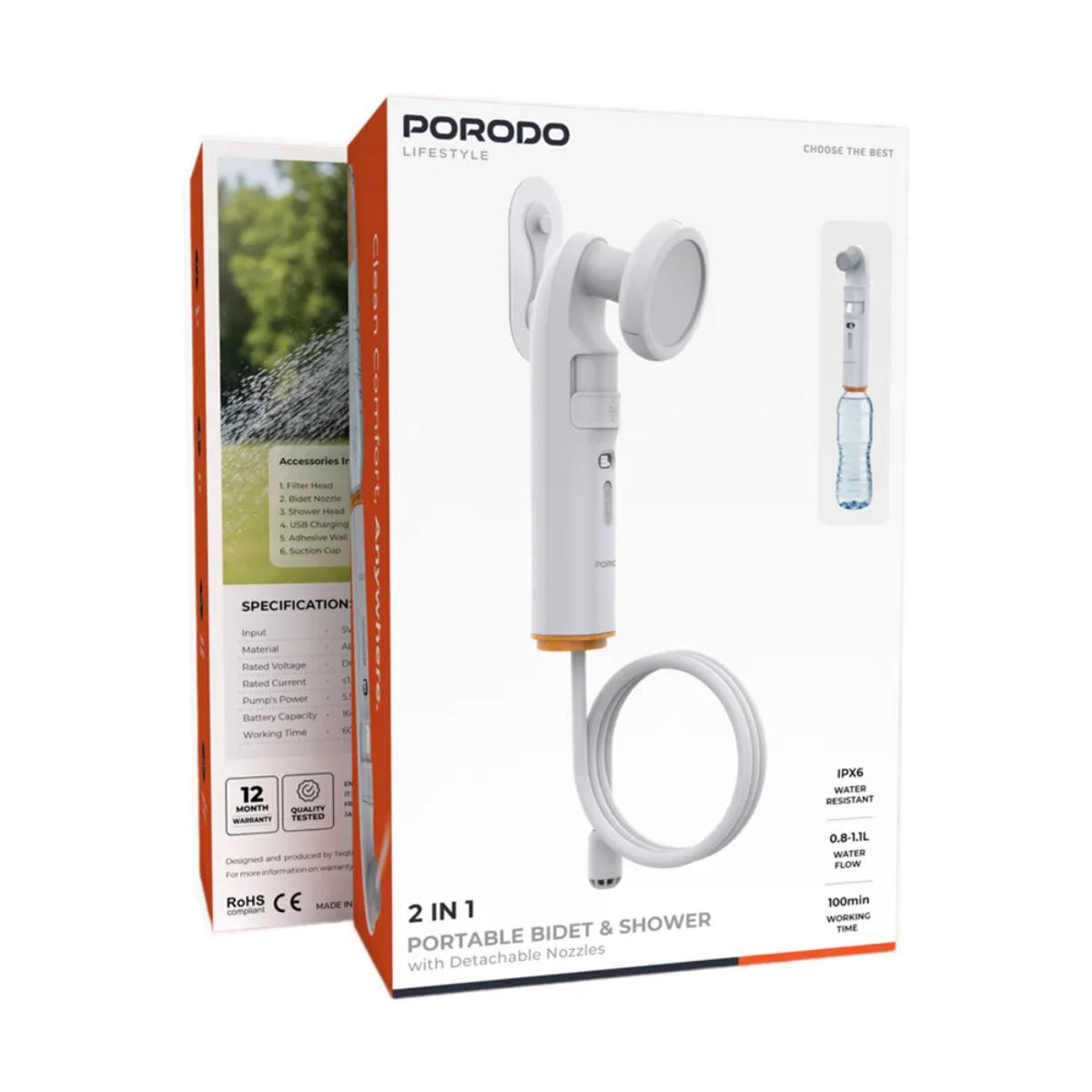 Porodo  2 In 1 Portable Bidet & Shower