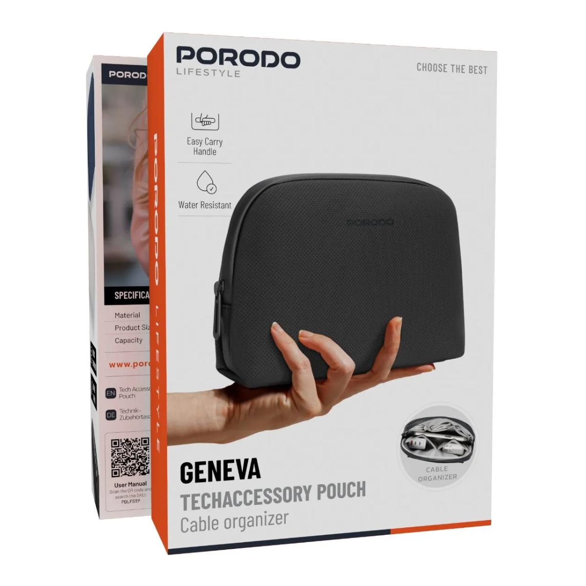 Porodo Lifestyle Geneva Tech Accessory Pouch
