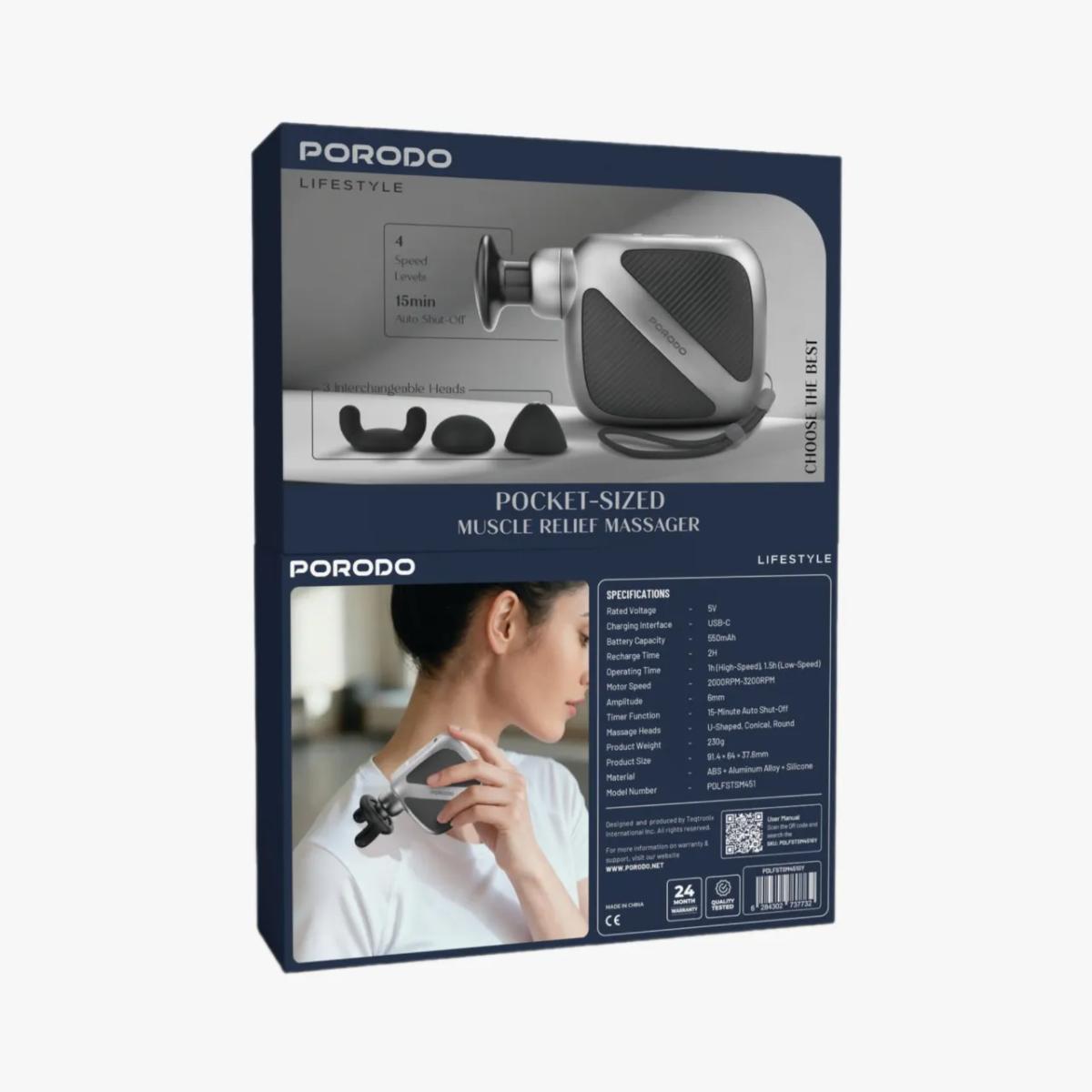 Porodo  Pocket-Sized Muscle Relief Massager