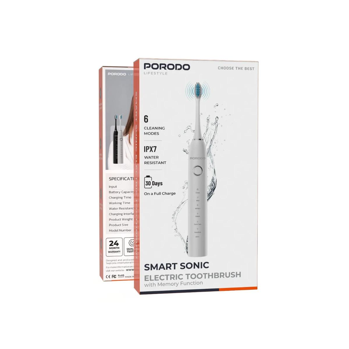Porodo Lifestyle Smart Sonic Electric Toothbrush