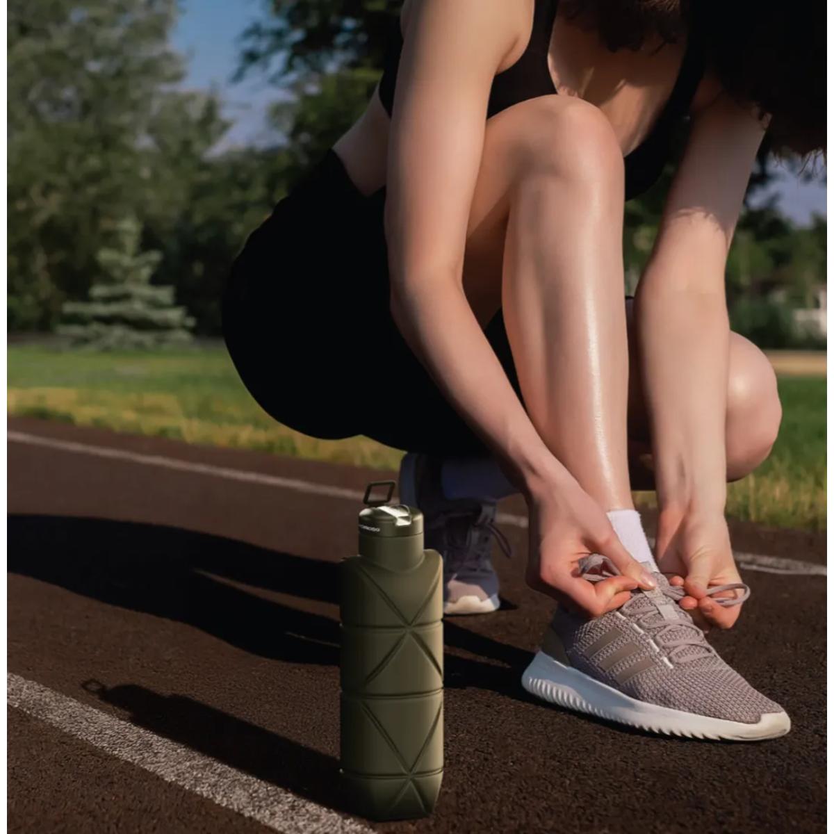 Porodo Lifestyle Fold-Flat LeakProof Silicone Bottle