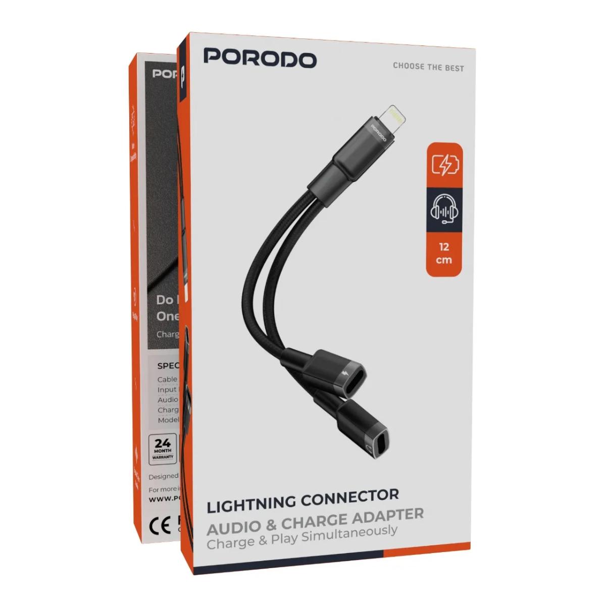 Porodo Lightning Audio + Charge Adapter