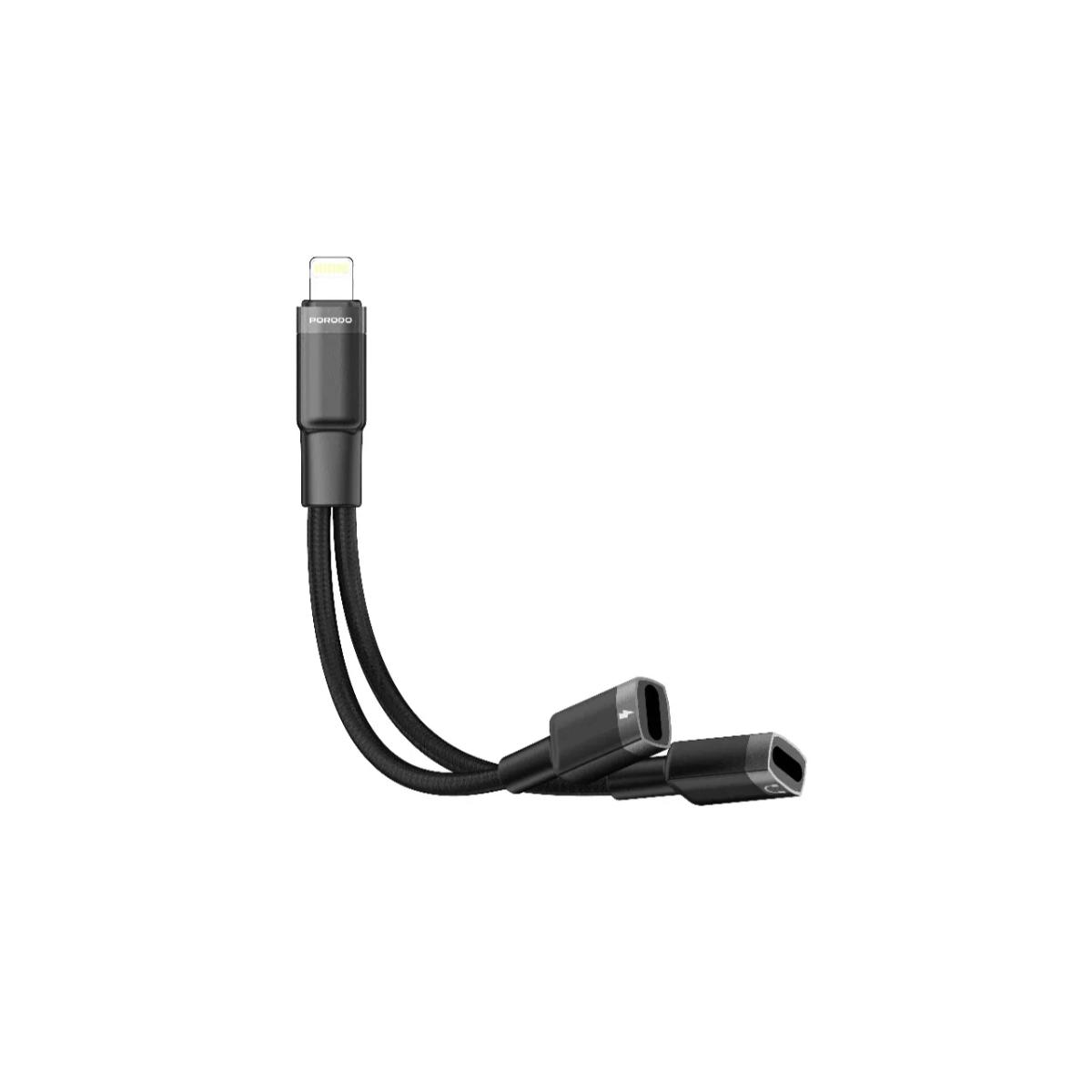Porodo Lightning Audio + Charge Adapter