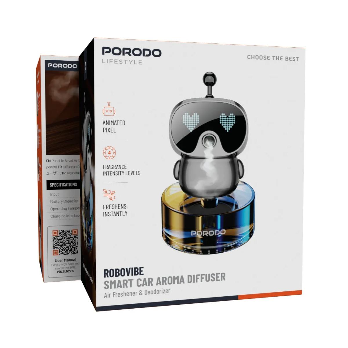 Porodo Lifestyle Robovibe Smart Car Aroma Diffuser