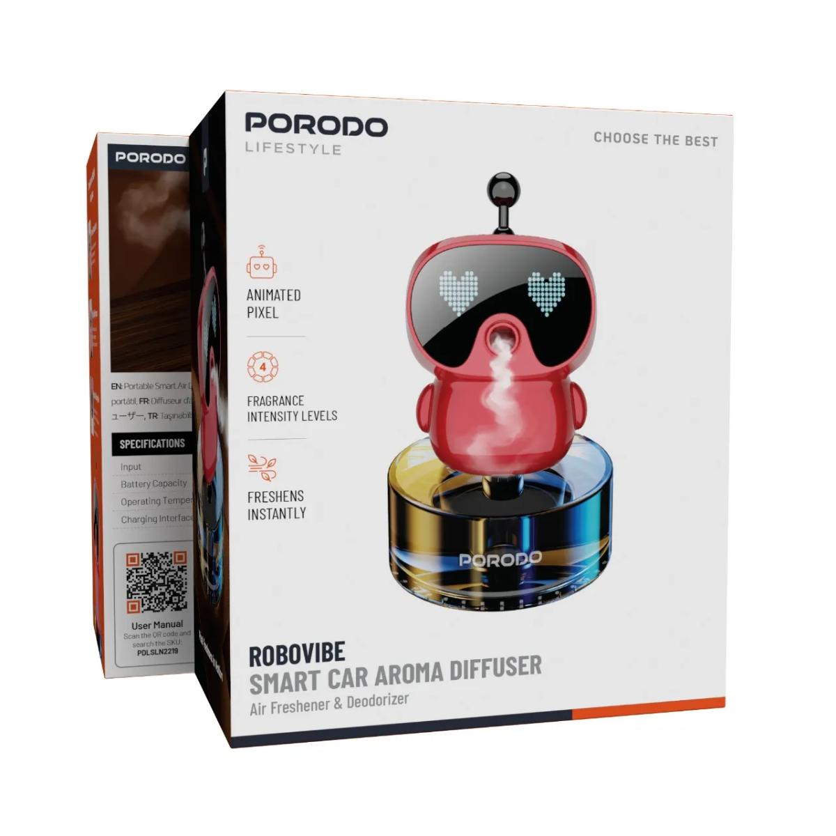 Porodo Lifestyle Robovibe Smart Car Aroma Diffuser