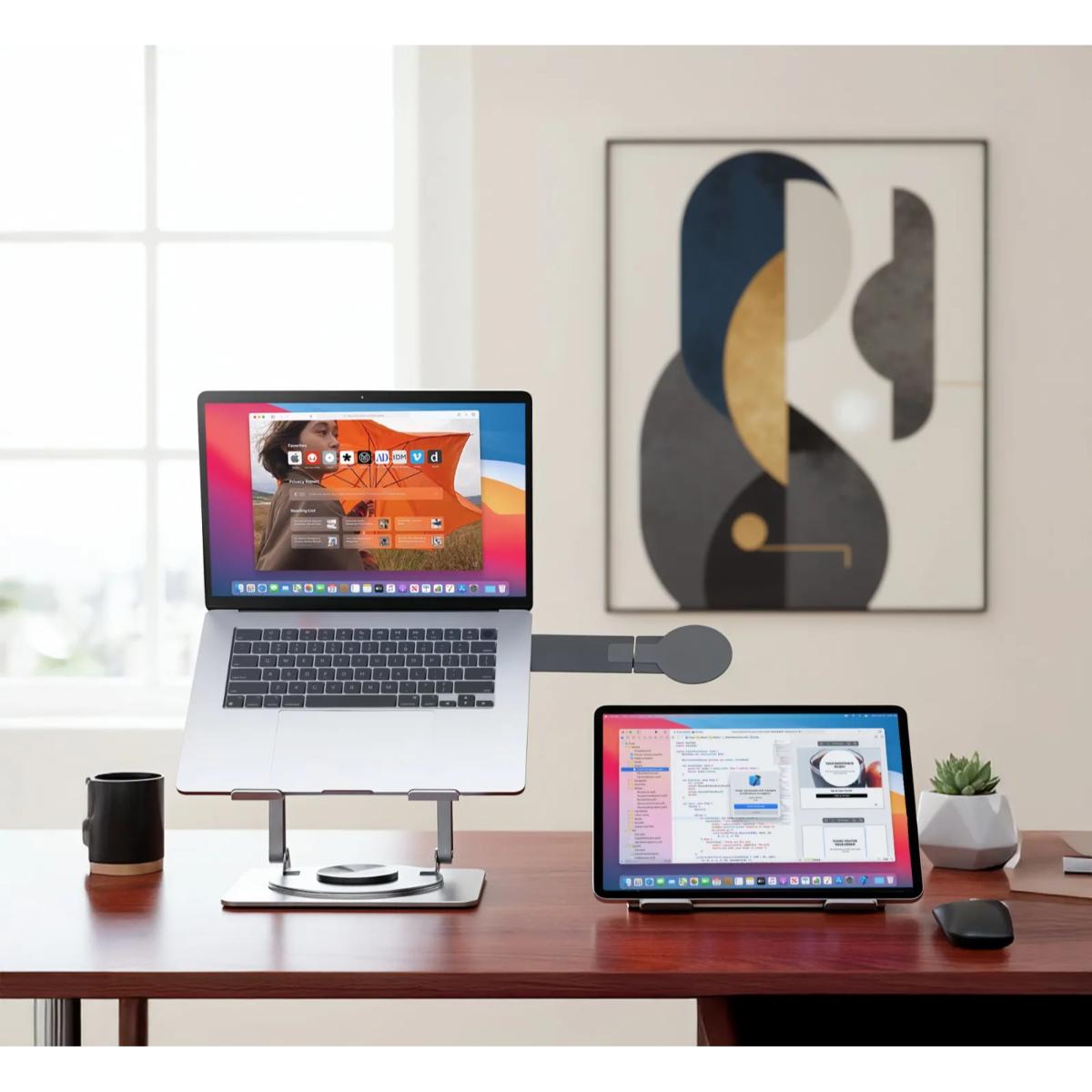 Porodo Foldable 360° Dual-Use Laptop Stand