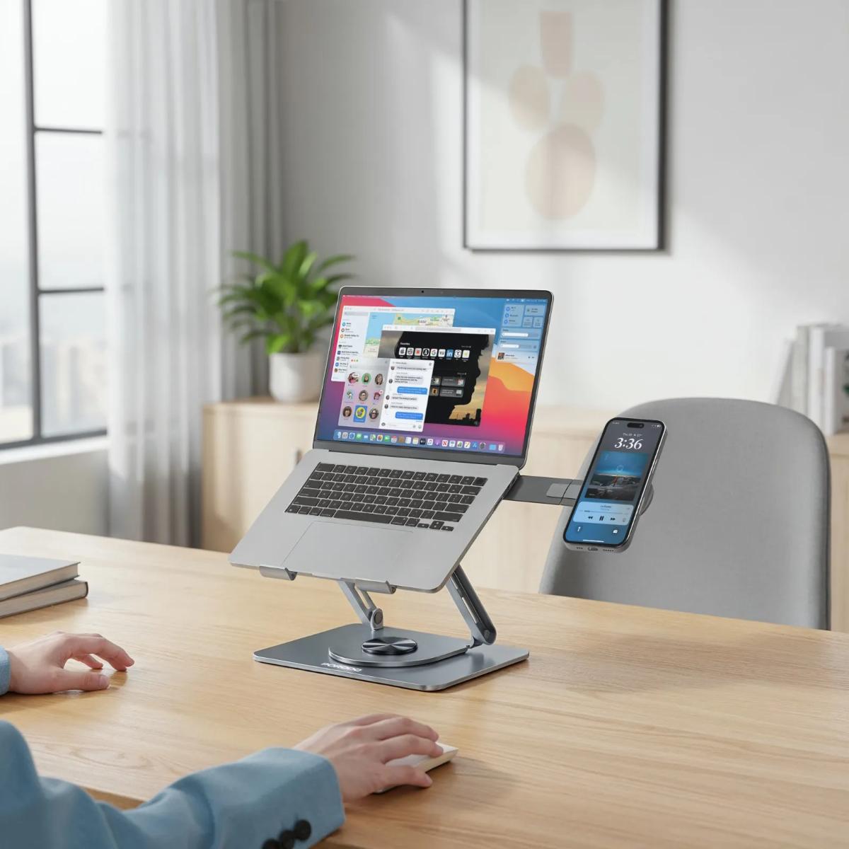 Porodo Foldable 360° Dual-Use Laptop Stand