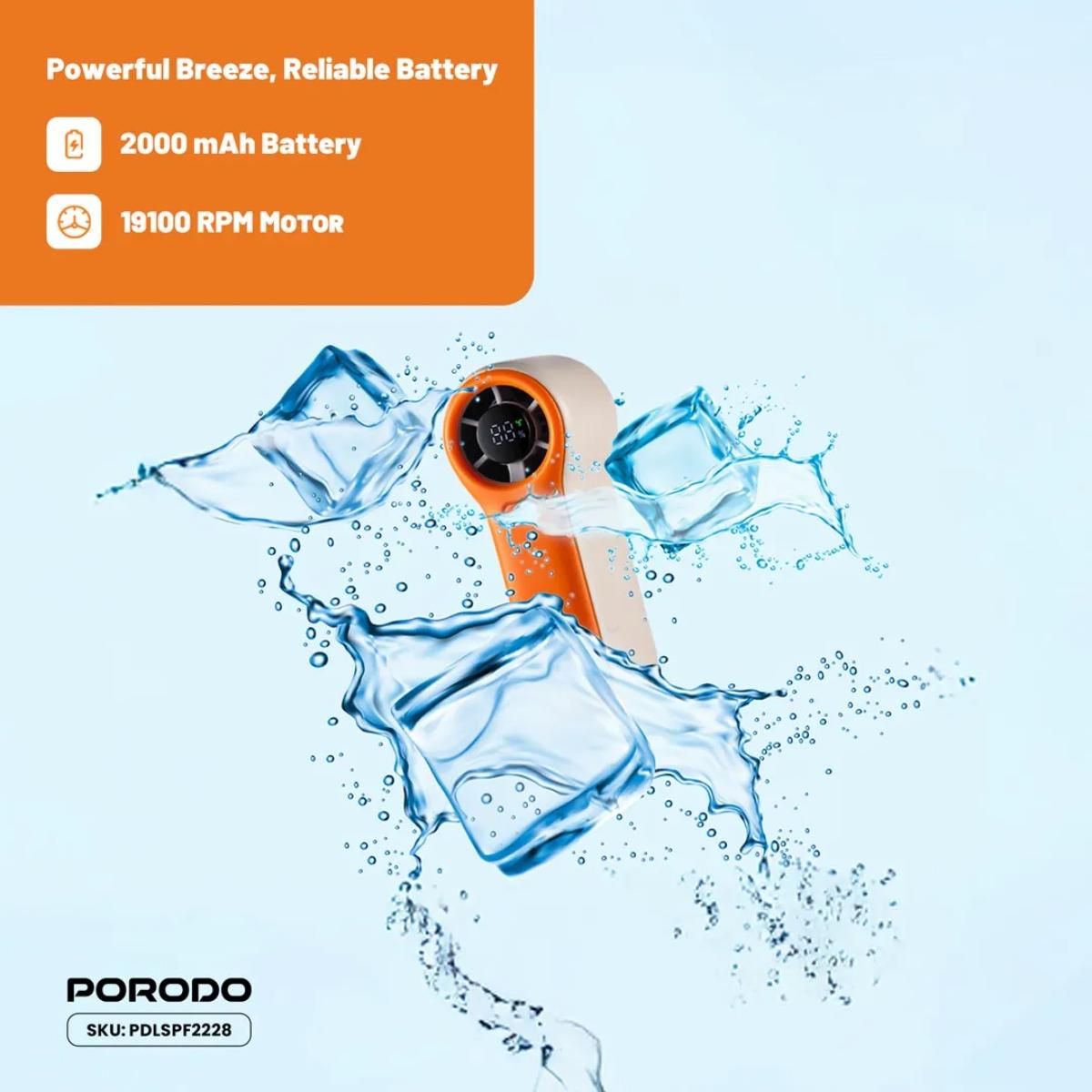 Porodo Lifestyle Pocket Size Handheld Fan