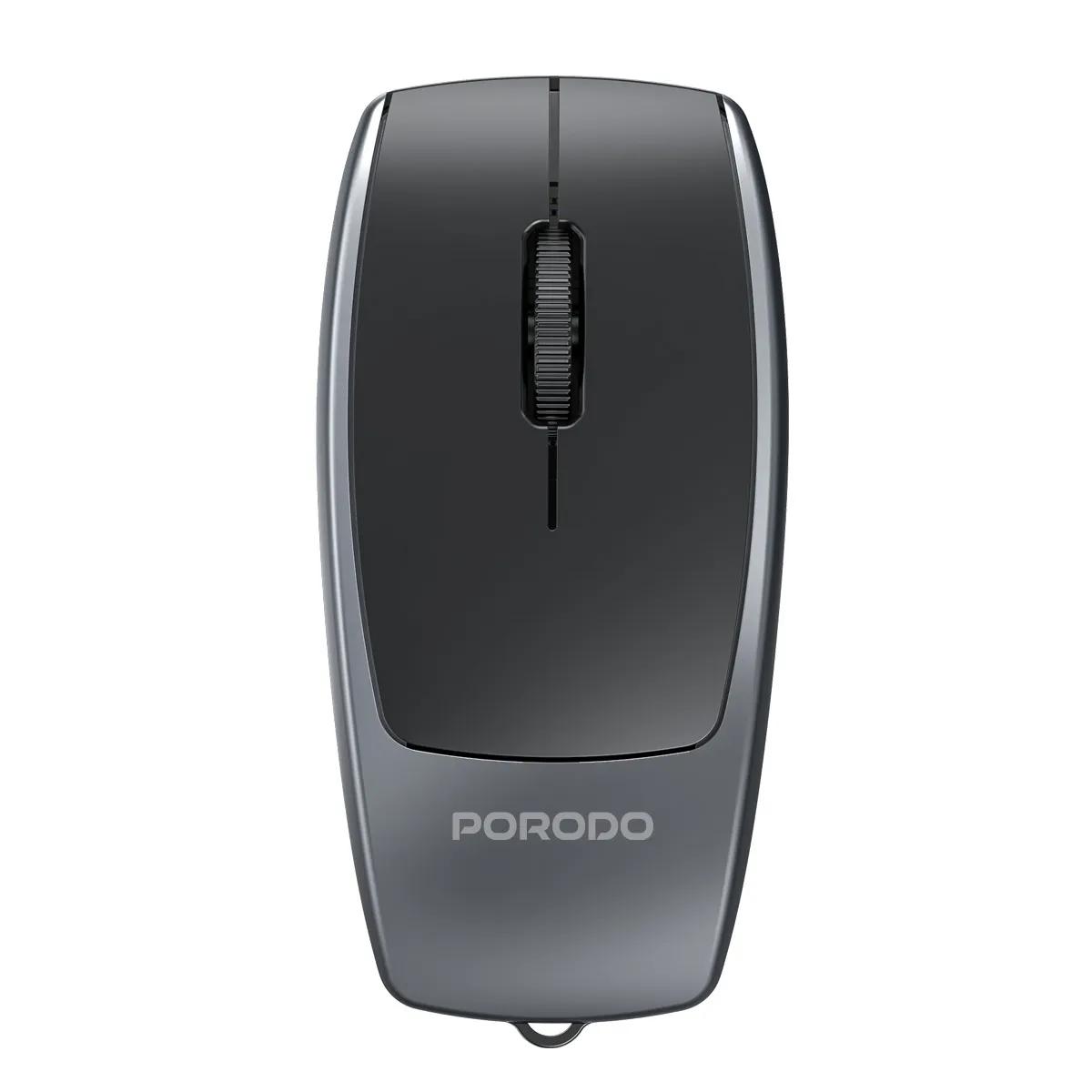 Porodo Wireless Mouse 1600DPI with Card Reader