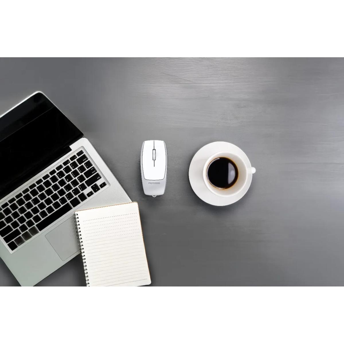 Porodo Wireless Mouse 1600DPI with Card Reader
