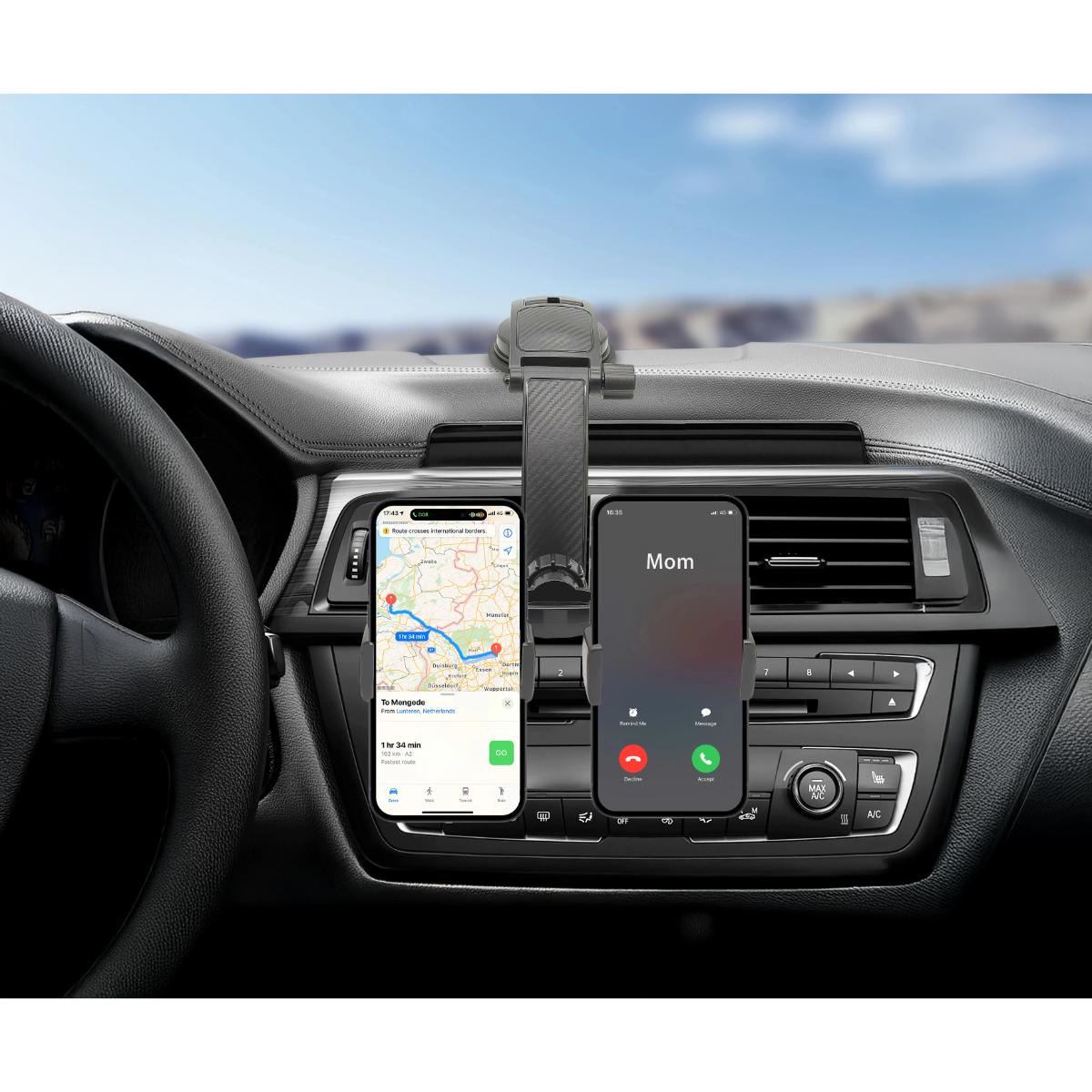 Porodo 360° Rotatable Car Phone Holder