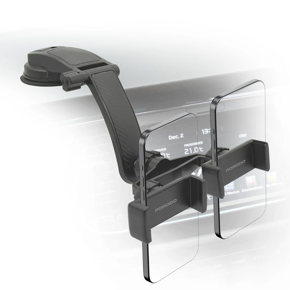 Porodo 360° Rotatable Car Phone Holder