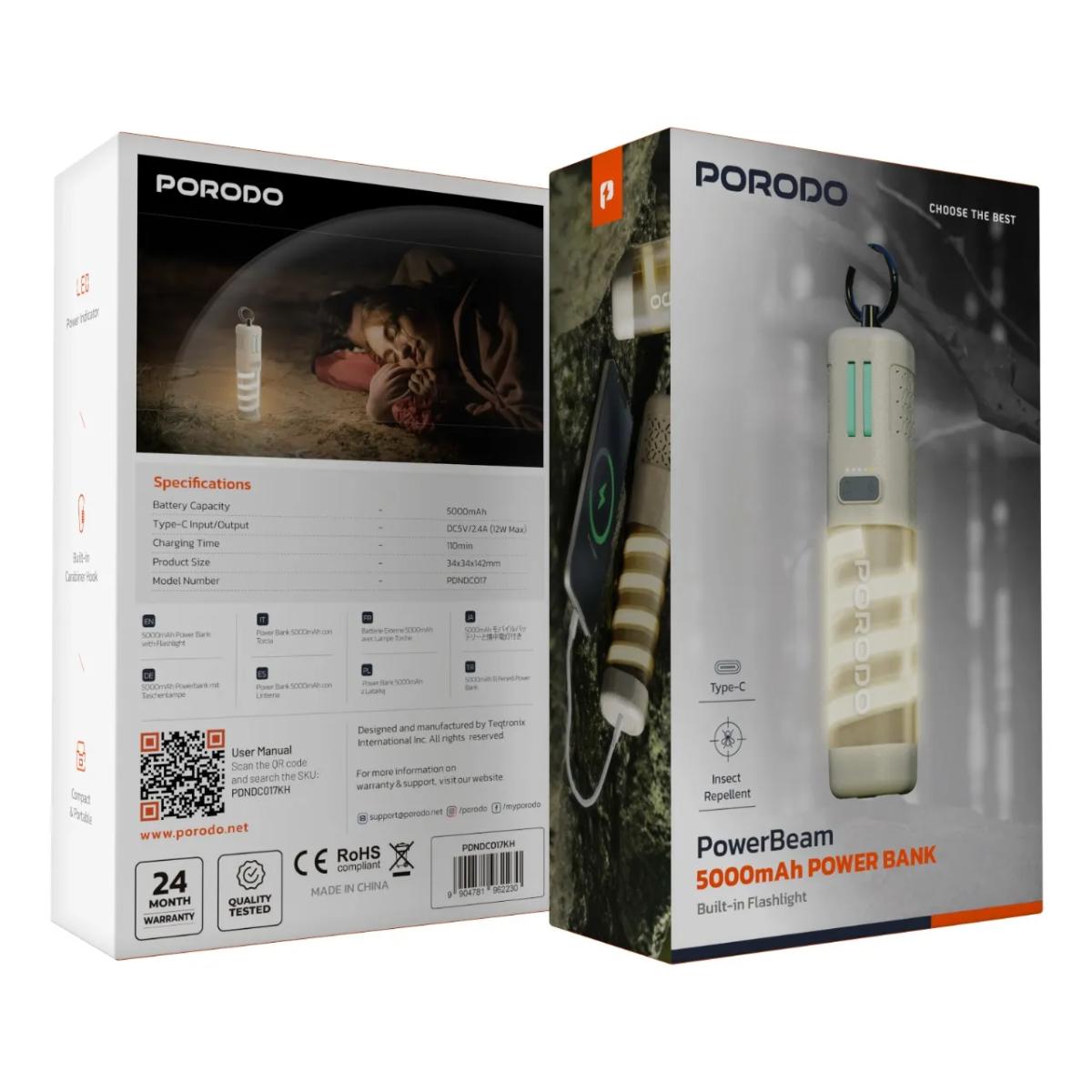 Porodo Powerbeam 5000mAh Power Bank