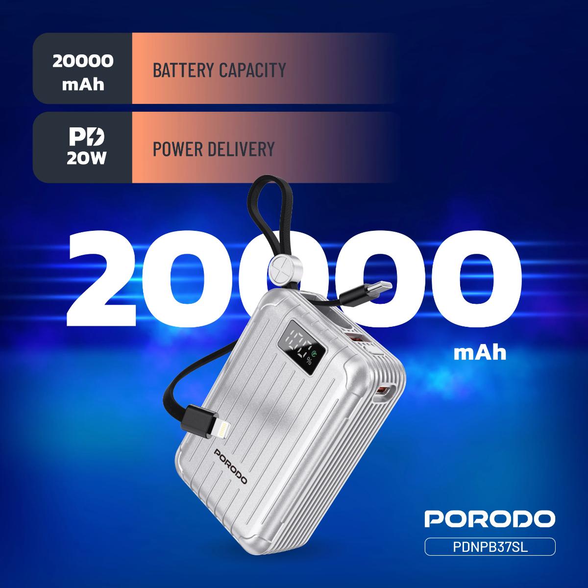 Porodo Petite 20000mAh Power Bank