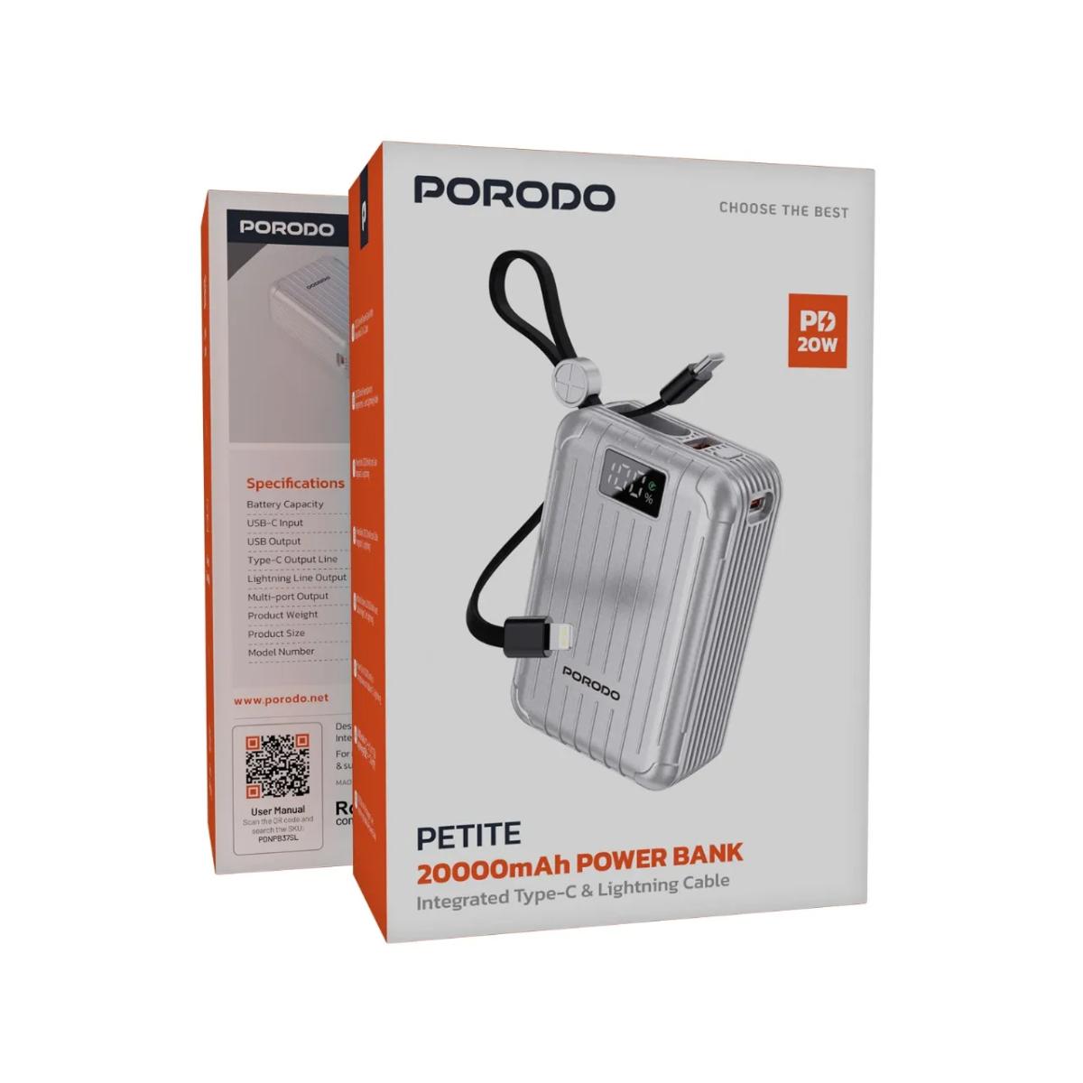 Porodo Petite 20000mAh Power Bank