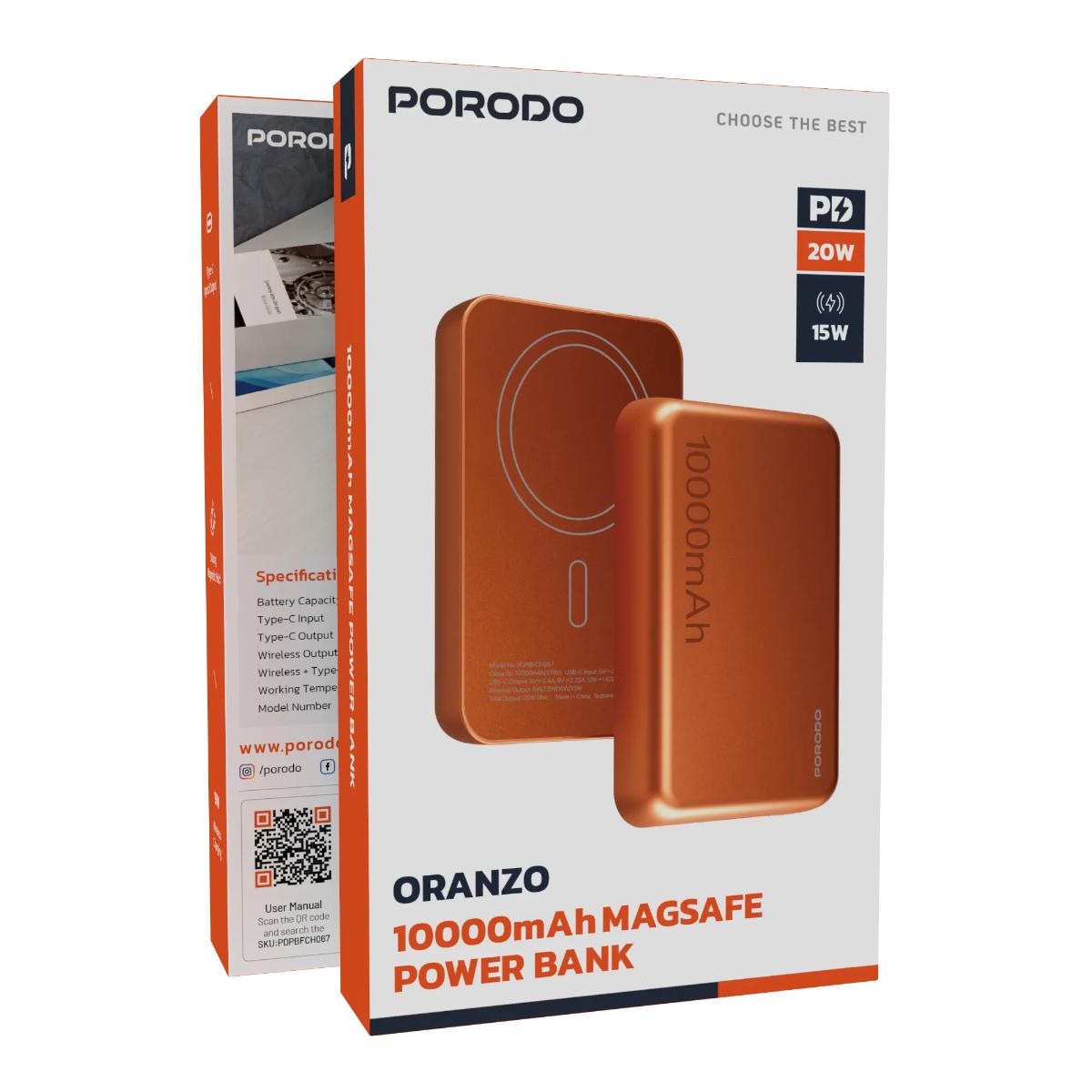 Porodo Oranzo 10K MagSafe Power Bank