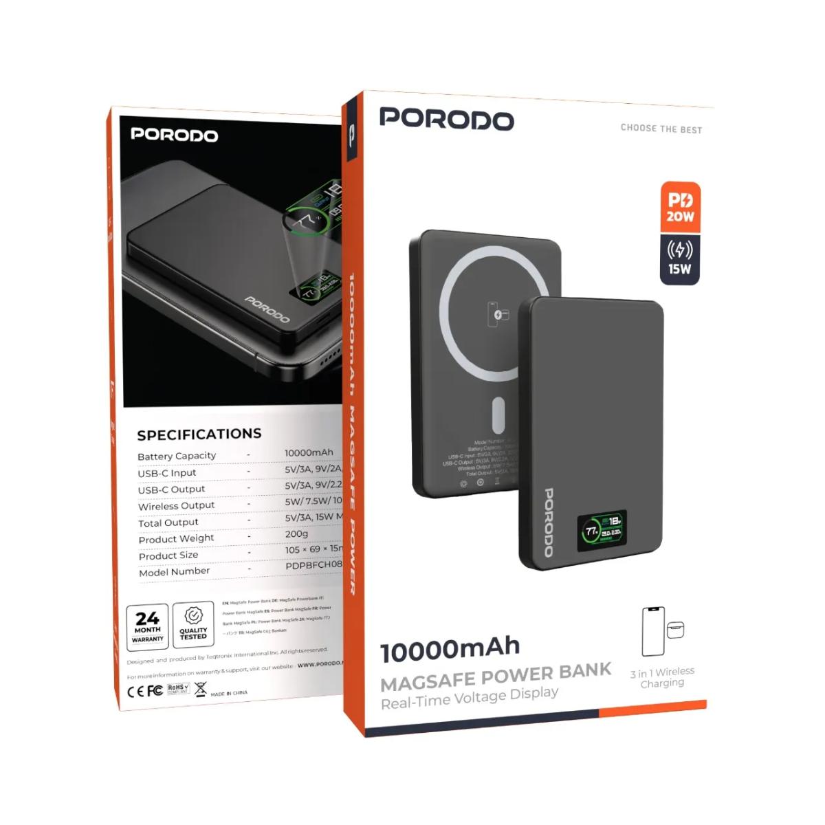 Porodo 10000mAh MagSafe Power Bank