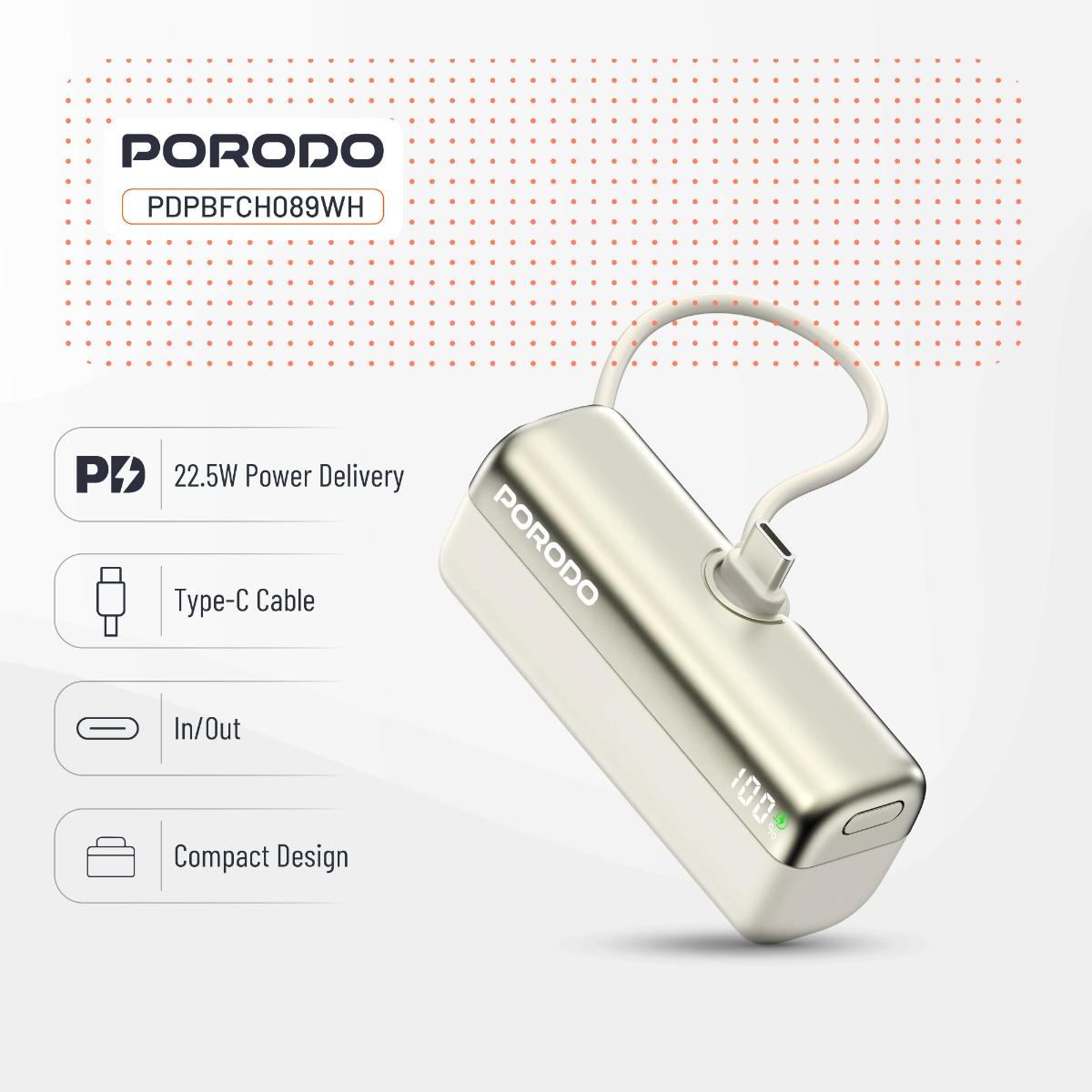 Porodo Pocket Volt 5000mAh Power Bank