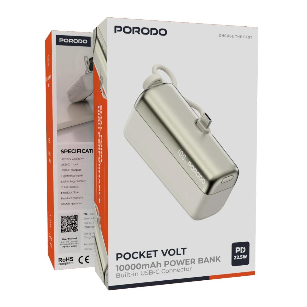 Porodo Pocket Volt 10000 mAh Power Bank