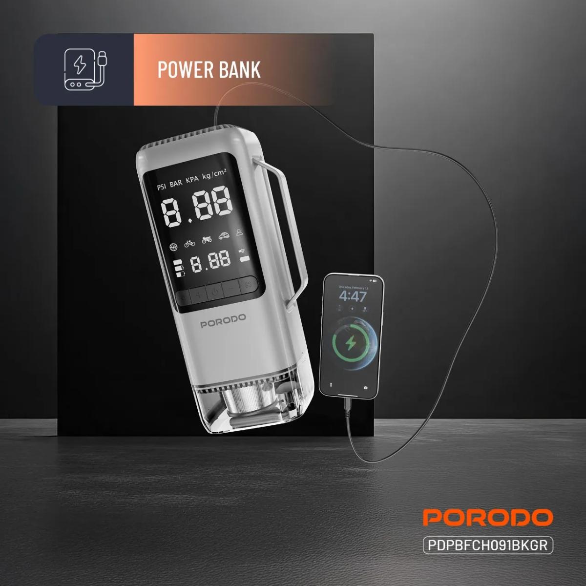 Porodo 6-in-1 Emergency Car Power Tool