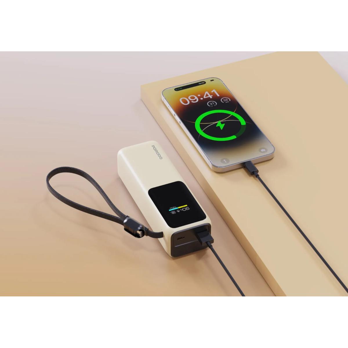 Porodo Smart Display 20000mAh Power Bank