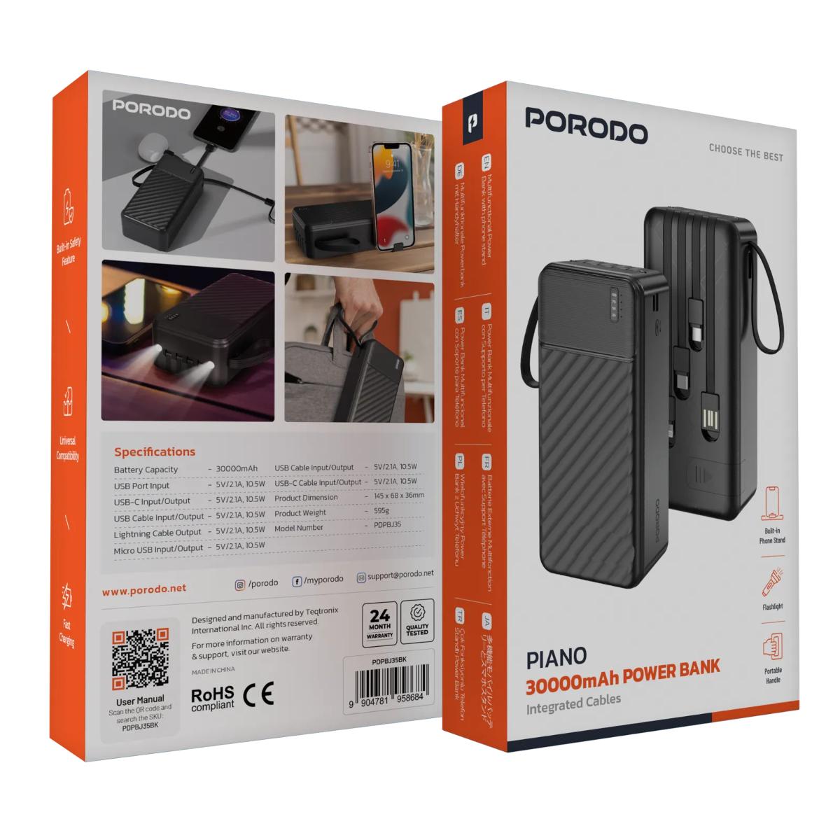 Porodo Piano 30000mAh Power Bank