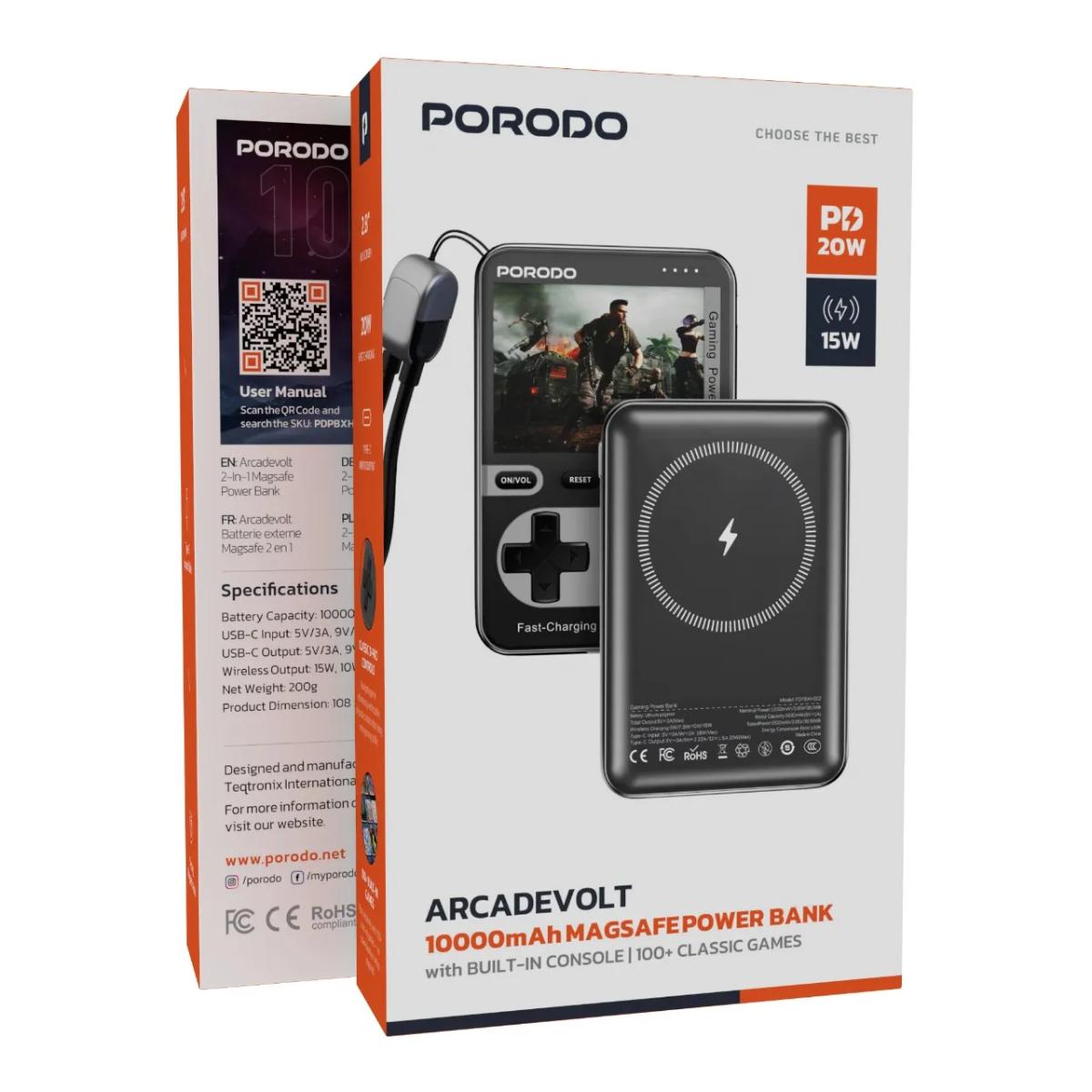 Porodo Arcadevolt 10000mAh MagSafe Power Bank